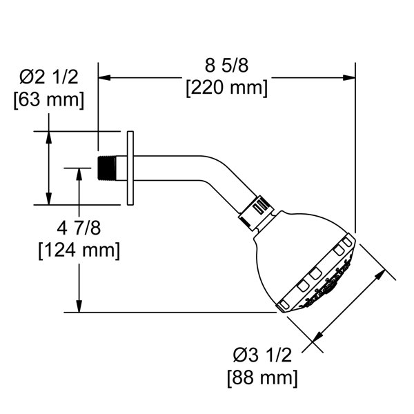 Riobel 3Function 3" Showerhead With Arm Wayfair